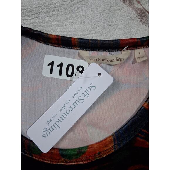 Soft Surroundings Whimsigoth Velvet Womens Large Santiago Art to Wear Maxi Dress - Picture 10 of 12